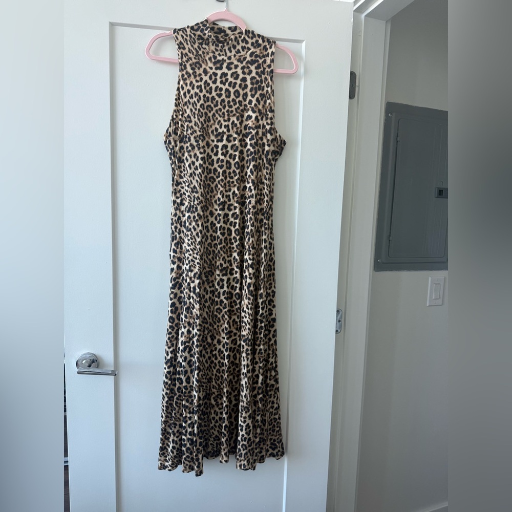 Bar III Leopard Print Maxi Dress